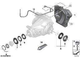 後橋差速器 零件 - 215LW diagram for BMW X5 G05 40iX