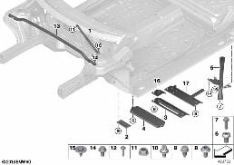 REINFORCEMENT, BODY diagram for BMW 2 Series F45 Active Tourer LCI 216d
