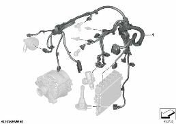 ENGINE WIRING HARNESS MOTOR MODULE 1 diagram for BMW 3 Series G20 Sedan 320i