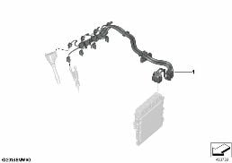 CABLE HARNESS INJECTION VALVE/IGNITION diagram for BMW 3 Series G20 Sedan 320i