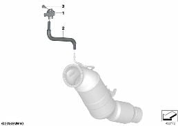 Sist.sens.filtro part.gasolina/comp.adic diagram for BMW 3 Series G20 Berlina LCI M340i