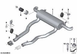 EXHAUST SYSTEM, REAR