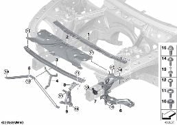 FRONT PANEL diagram for BMW 8 Series G14 Convertible 840dX