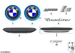 EMBLEMS / LETTERINGS diagram for BMW i8 I12 i8