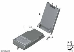 REAR SEAT CENTER ARMREST diagram for BMW 3 Series G20 Sedan 330dX