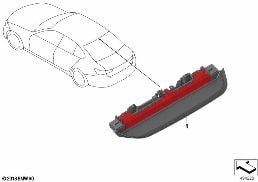 THIRD STOPLAMP diagram for BMW 3 Series G20 Sedan LCI 320d