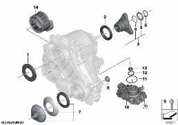 Engranaje distrib. componentes ATC 13 diagram for BMW 7 Series G11 LCI 740dX