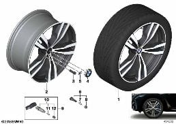 BMW LA WHEEL DOUBLE SPOKE 754M - 21