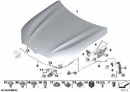 ENGINE HOOD/MOUNTING PARTS