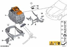 Электромашинная электроника (EME) diagram for BMW 3 Series G21 Tуринг LCI 330e