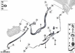 COOLANT LINES diagram for BMW 2 Series F22 M235i