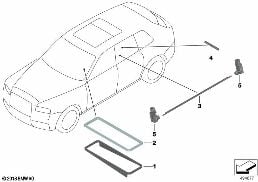 Fibre optique habitacle diagram for BMW Rolls-Royce Cullinan RR31 Cullinan
