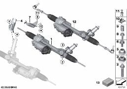 ELECTRICAL STEERING diagram for BMW 2 Series F22 LCI 220d