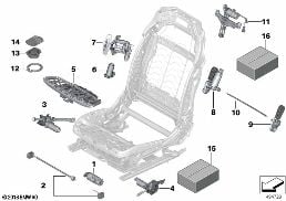 SEAT, FRONT, ELECTRICAL AND MOTORS diagram for BMW 7 Series G12 730LdX