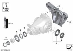 REAR-AXLE-DRIVE PARTS diagram for BMW 2 Series F23 LCI 225d