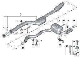 EXHAUST SYSTEM, REAR