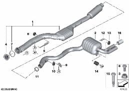 EXHAUST SYSTEM, REAR