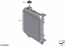 REMOTE RADIATOR diagram for BMW 3 Series G20 Sedan 320i