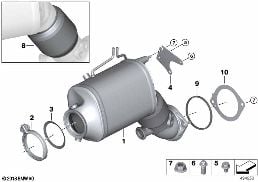 CATALYSER/DIESEL PARTICULATE FILTER
