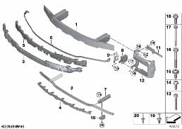 CARRIER, FRONT diagram for BMW 3 Series G20 Sedan 330d
