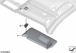 SUN VISORS diagram for BMW 3 Series G21 Touring LCI 320d