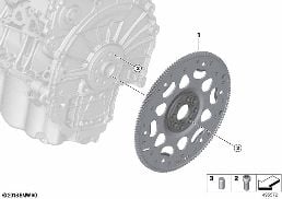 FLYWHEEL AUTOMATIC diagram for BMW X1 F48 LCI 20d