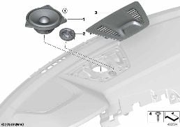 SEP.CMPT HIGH END SOUND SYST. DASHBOARD diagram for BMW X7 G07 30dX