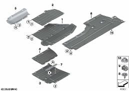 UNDERFLOOR COATING diagram for BMW 7 Series G12 750LdX