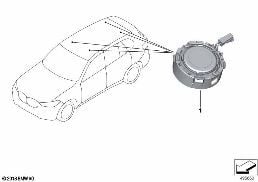 SPEAKER HES SYSTEM ROOFLINER diagram for BMW X7 G07 30dX