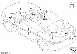 SUPPLY CABLE MAIN WIRING HARNESS diagram for BMW Z4 G29 30i