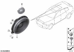 Pièces détachées haut-parleur montant D diagram for BMW Rolls-Royce Cullinan RR31 Cullinan
