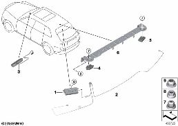 Pièces détachées systèmes d'antenne diagram for BMW Rolls-Royce Cullinan RR31 Cullinan
