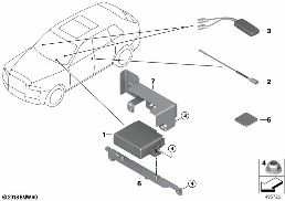 STOLEN VEHICLE TRACKING diagram for BMW Rolls-Royce Ghost RR21 Ghost