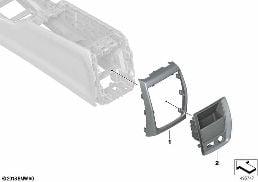 MOUNTING PARTS, CENTER CONSOLE diagram for BMW 3 Series G20 Sedan 330d