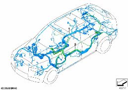 Faisceau principal double diagram for BMW Rolls-Royce Cullinan RR31 Cullinan