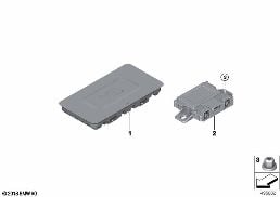 SEPARATE COMPONENTS TELEPHONY WCA/NFC diagram for BMW 3 Series G21 Touring 330d