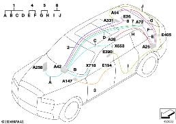 Câble rép.faisc.câbl.princ.antenne/coax diagram for BMW Rolls-Royce Cullinan RR31 Cullinan