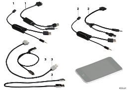 CABLE ADAPTER FOR APPLE IPOD / IPHONE