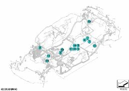 PLUG CONNECTION FROM S76*1B-->X13*2B diagram for BMW 3 Series G20 Sedan LCI 320d