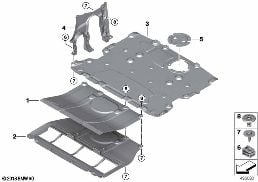 UNDERHOOD SHIELD diagram for BMW X3 G01 30i