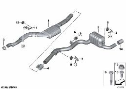 EXHAUST SYSTEM, REAR