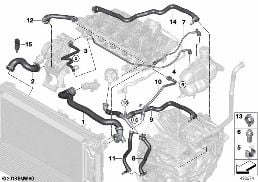 COOLING SYSTEM COOLANT HOSES