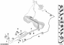 FUEL LINE / FUEL FILTER diagram for BMW 4 Series G26 Gran Coupé 420i