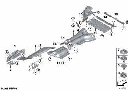 HEAT INSULATION diagram for BMW X3 G01 30i