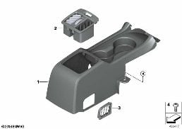 SEAT, REAR, CENTER CONSOLE, 3RD ROW diagram for BMW X5 G05 30dX