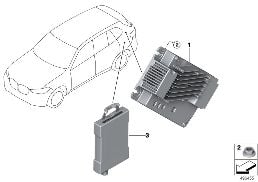 Módulo de receptor de audio diagram for BMW X5 G05 LCI 30dX