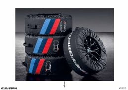 M PERFORMANCE TIRE BAGS diagram for BMW 3 Series G20 Sedan 320i