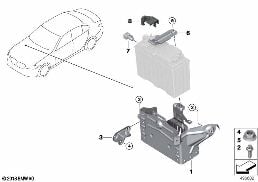 DUAL STORAGE SYSTEM MOUNTED PARTS diagram for BMW 3 Series G20 Sedan LCI 320d