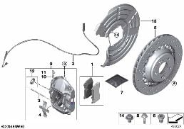M SPORT BRAKE SYSTEM, RED - REP RA
