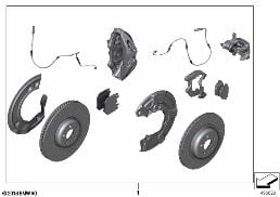 SET OF M PERFORMANCE BRAKES FRONT/REAR